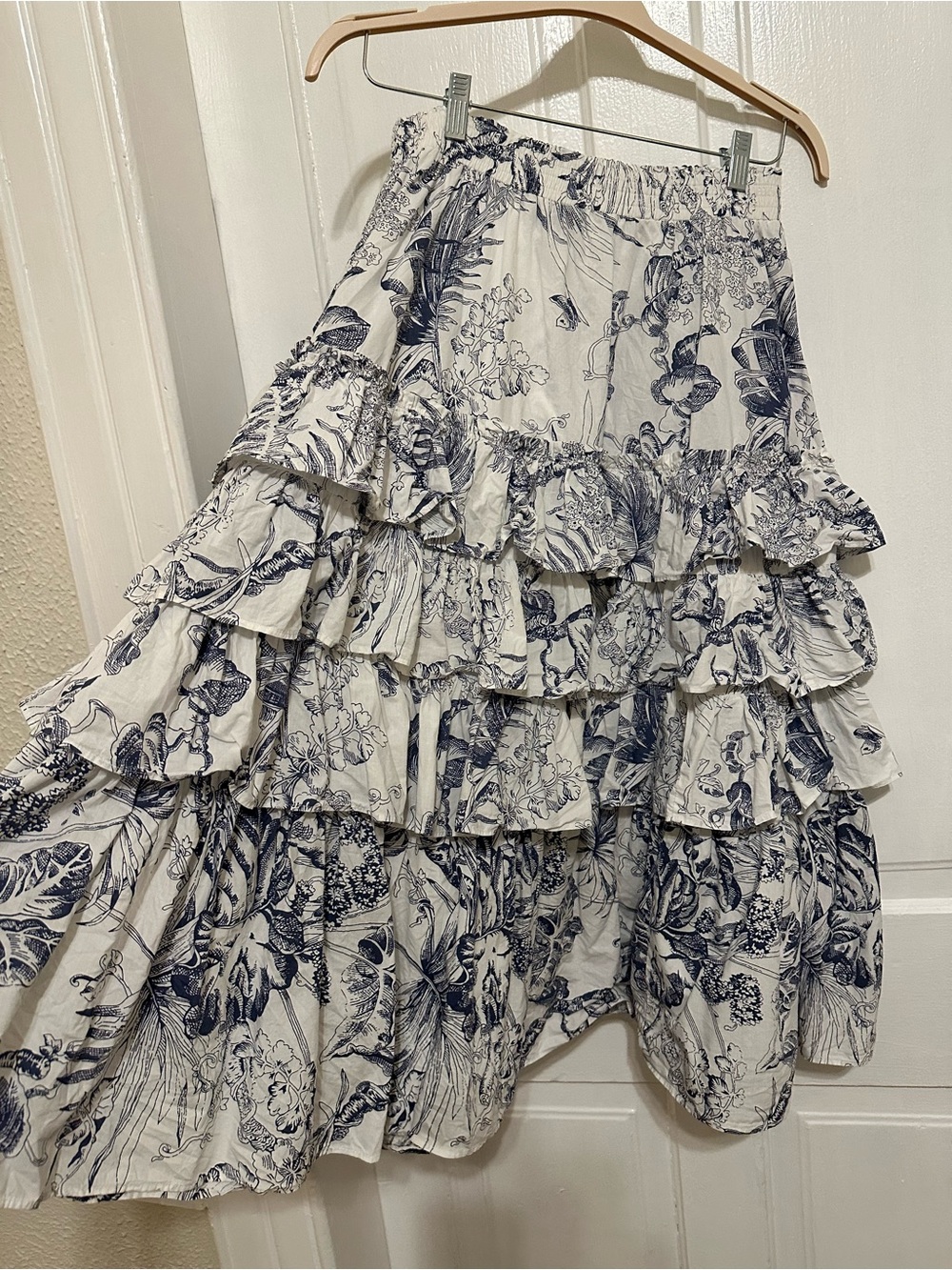 Love The Label Tiered Ruffle Midi Skirt - Picture 2 of 3